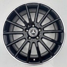MERCEDES CLA A B CLASS AMG 18” ALLOY WHEEL BLACK DIAMOND CUT EDGE A1764010200