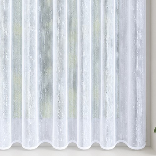 Traditional white net curtains - traditional,
