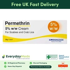 Permethrin 5% Cream 30g | Scabies & Crab Lice Treatment | Antiparasitic Relief