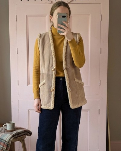 Vintage genuine suede fleece - vintage,