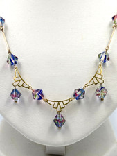 Old Vintage Rainbow Iris Glass