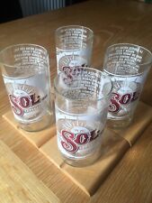 4 x SOL Glasses Handmade Upcycled from 330mm Bottle 