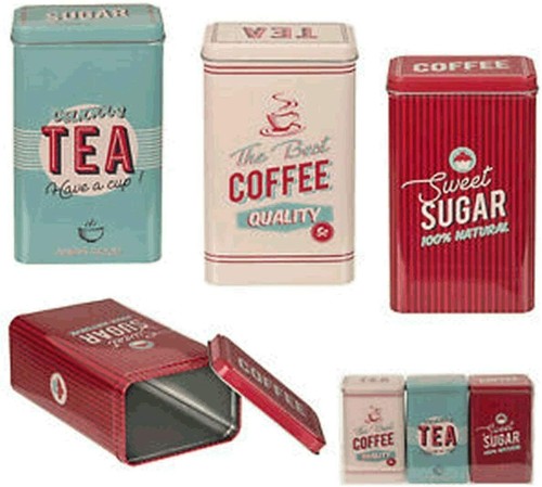 3pc retro rectangular tea - retro,
