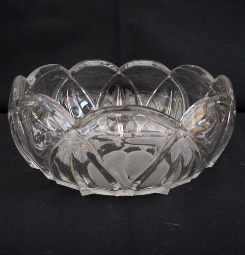Etched glass fruit trifle - fruit, /trifle