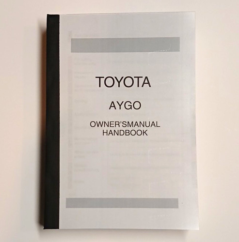 Toyota aygo owners manual - toyota,