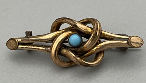 Antique victorian knot brooch - antique,