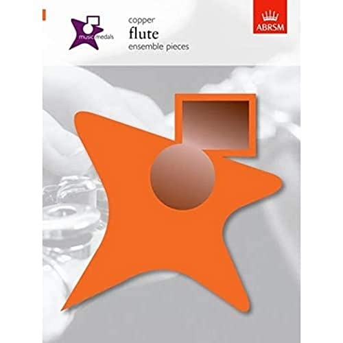 Music medals copper flute - music,