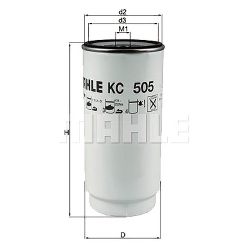 Spin oil fuel filter - oil,