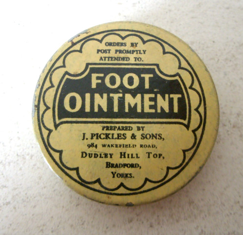 Antique foot ointment - foot,