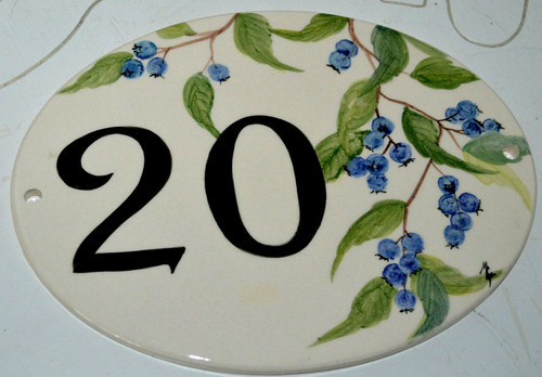 Ceramic house number 20 - number, #
