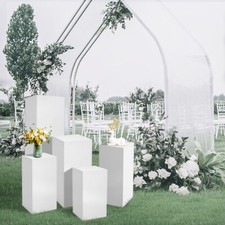 Square Metal Plinth Wedding