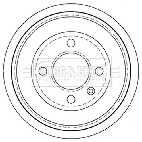 Brake drum for vw - 1x,