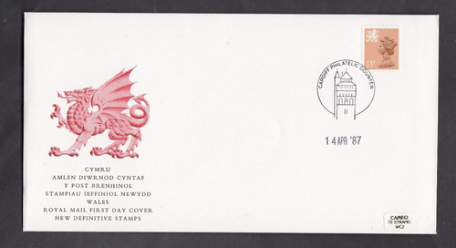 1987 13p coated paper - ,