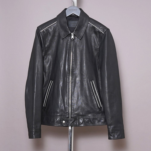 All saints leather jacket - leather,