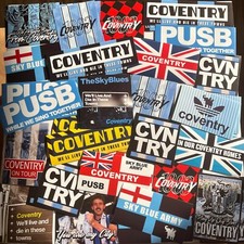 100 x Coventry City Stickers