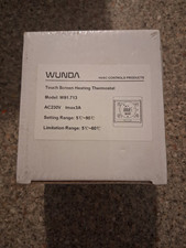 Wunda Touch Screen Heating Thermostat (Model W91.713) AC 230V 5-90C Imax 3A HVAC