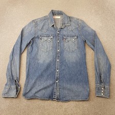 Levis Men Shirt Medium Blue