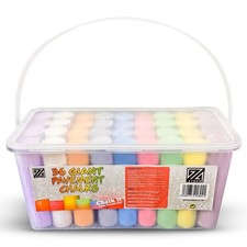 36 Coloured Chalks For Kids