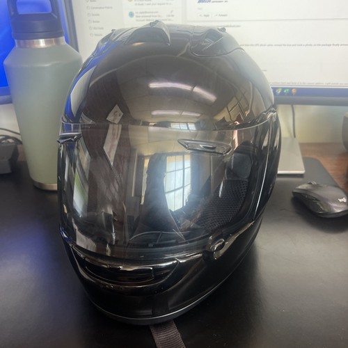 Black arai motorcycle helmet - black,