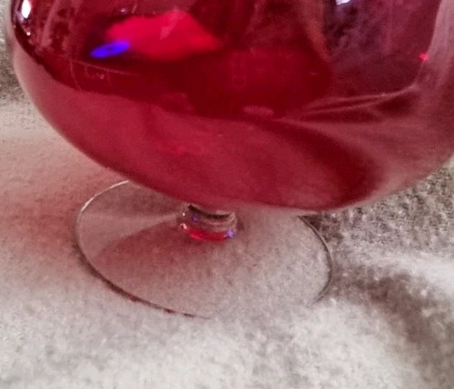 Vintage mid century ruby red - vintage,