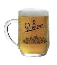 Staropramen glass half - staropramen,