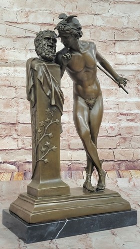 Grand tour bronze statue - statue,