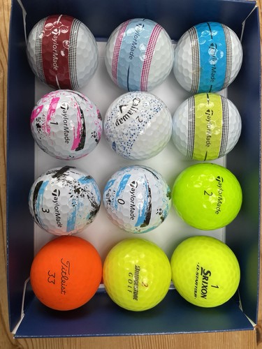 Coloured golf balls mixed - golf,