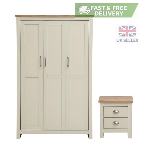 Cream oak effect bedroom - oak,