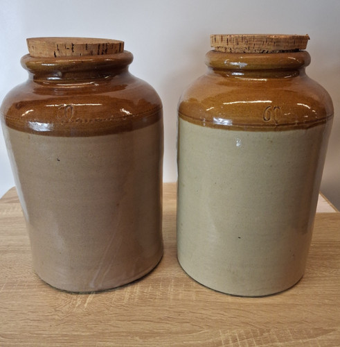 Antique large salt - antique, salt-glazed