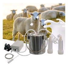 CJWDZ Electric Milking Machine for Goats 3L Stainless Steel Pulsation Milking Va