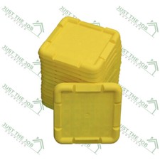 Scaffolding Safety Base Plates - 220mm Tredda Plates (YELLOW) Square Size:165mm²