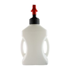 Bike IT Rapid Quick Fill Race Fuel Jug Can 10 Litres Quick Delivery Nozzle White