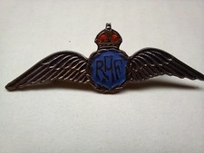 Pretty RAF Royal Airforce Silver and Enamel Sweetheart Brooch
