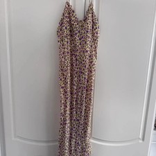 Zara Floral Lace-Up Midi Slip