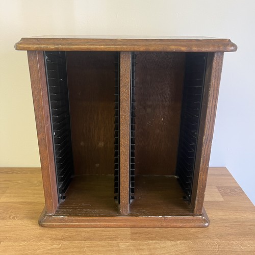 Vintage wooden storage rack - cd,