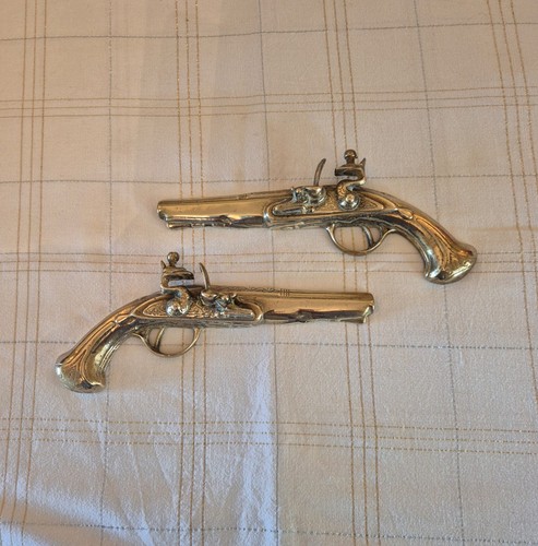 Pair vintage solid - vintage, brass