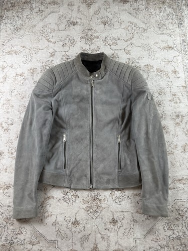 Belstaff suede biker - suede,