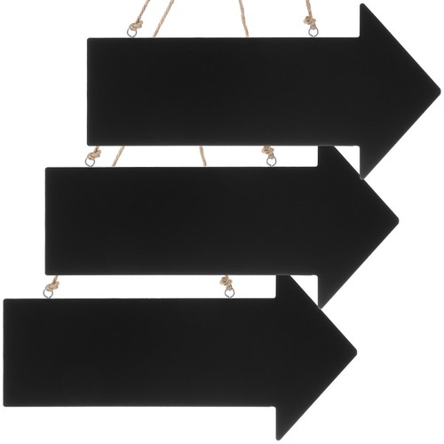 3pcs wooden arrow shaped sign - wooden,