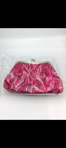 Sparkly sequin pink - clutch, bag