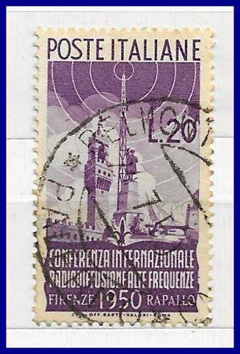 Italian stamps used 1950