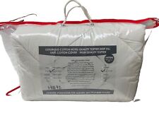 DOUBLE MATTRESS TOPPER ENHANCER 100% COTTON COVER HOTEL QUALITY H872