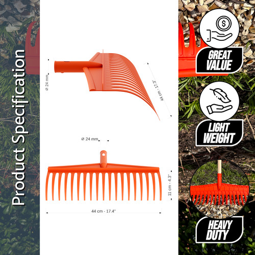 Heavy duty garden rake - heavy-duty,