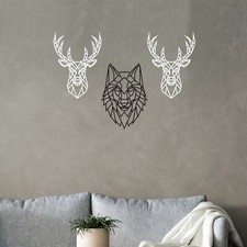 Geometric Animal Head  Stag &