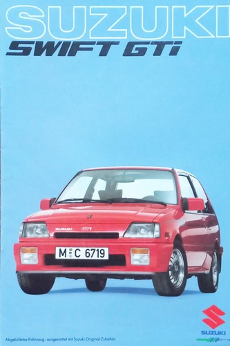 Suzuki swift gti 1987 brochure - suzuki,