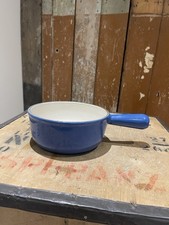 Le Creuset Stoneware French Onion Soup Bowl Handled 16oz 18 Blue France