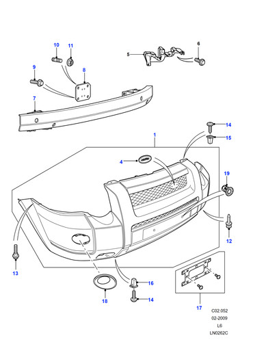 Land rover front bumper - rover,