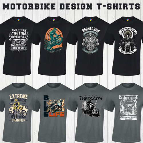 Motorbike design shirts - t-shirts, cool