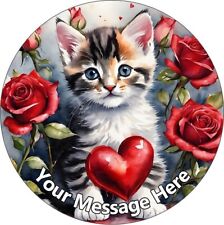 Kitten Roses Personalised Cake