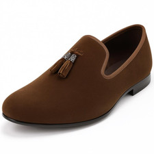 Mens Tassel Loafers Suede