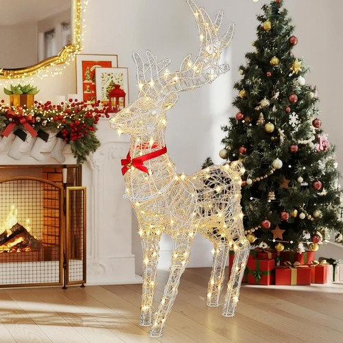 Christmas reindeer light up - christmas, reindeer,